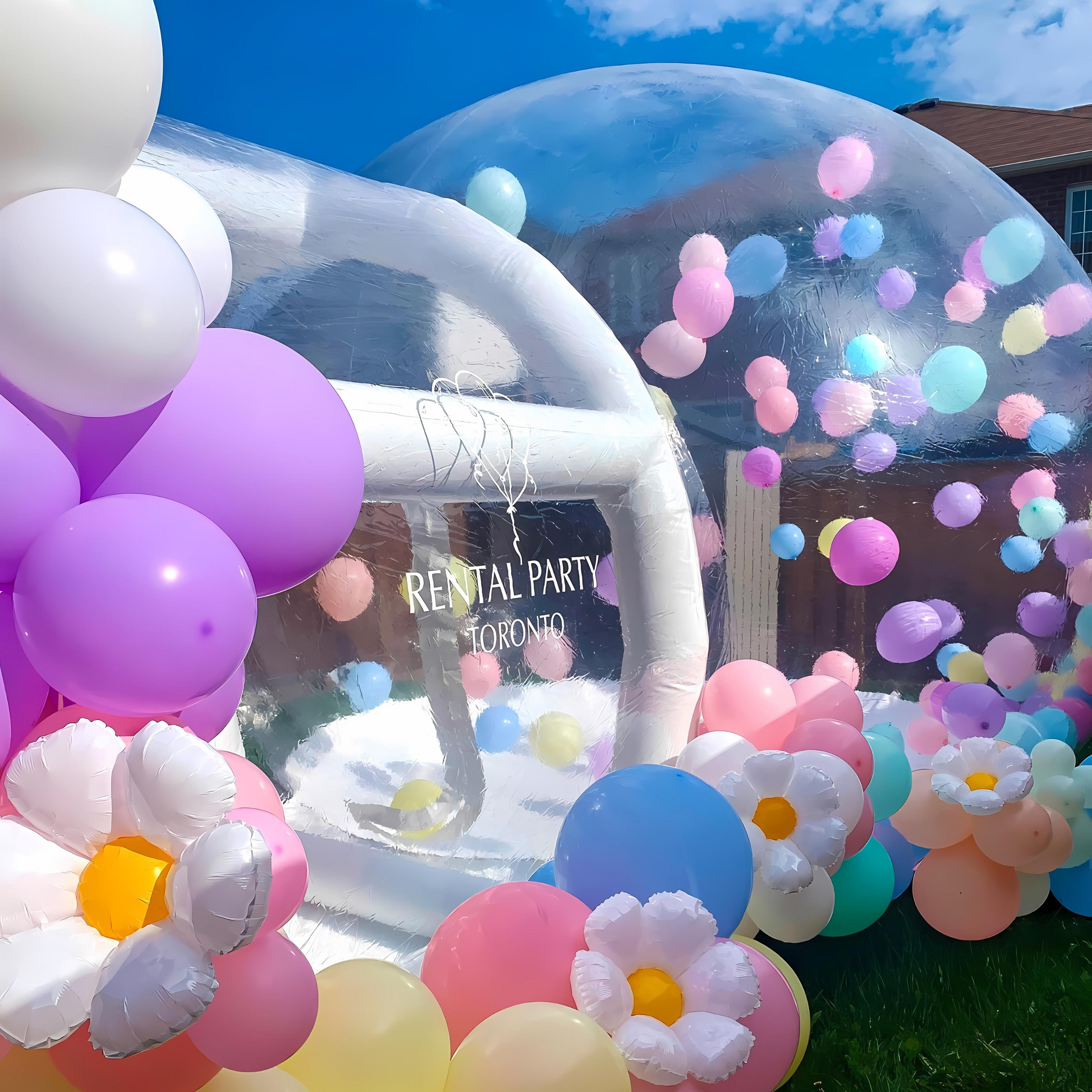 colorful bubble house rental-rentalpartytoronto