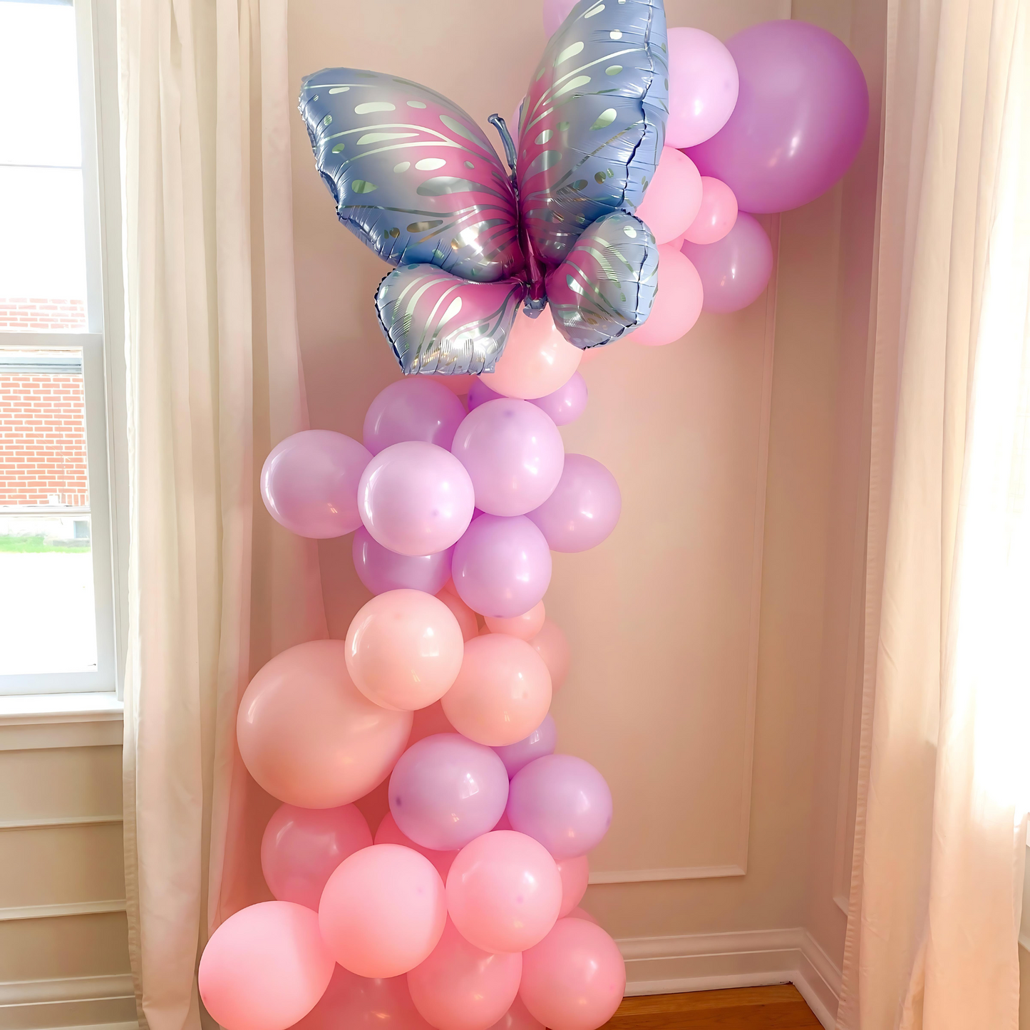 lilac Balloon Garland-rentalpartytoronto